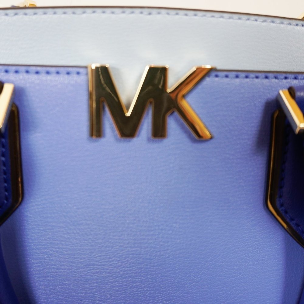 Michael Kors Mott Messenger Bag Blue Multi - Picture 6 of 12